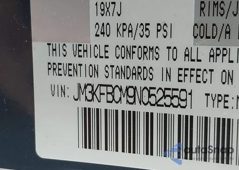 2022 Mazda Cx-5 2.5 S Carbon Edition from USA, damaged, VIN JM3KFBCM9N0525591